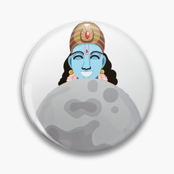 Item preview, Vishnu Laughing on the Moon - India is on the Moon designed and sold by WigOutlet.