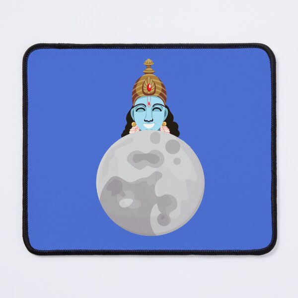 Item preview, Vishnu Laughing on the Moon - India is on the Moon designed and sold by WigOutlet.