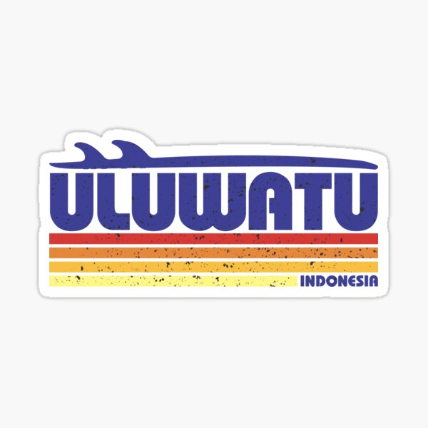 Aperçu de l'œuvre Uluwatu Beach Indonésie Paradis Surf Rétro créée et vendue par KnutKnutKnut.