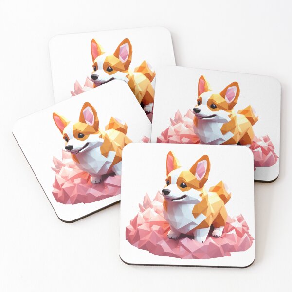 Item preview, Dog Corgi Low poly crystal art designed and sold by WELCRAFT.