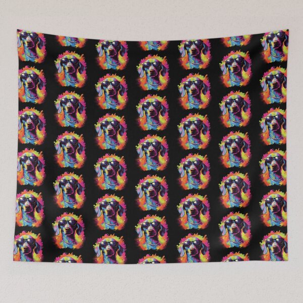 Item preview, Rainbow  Coloured Weimaraner Dog designed and sold by Obsidian Ink by Wilshire.