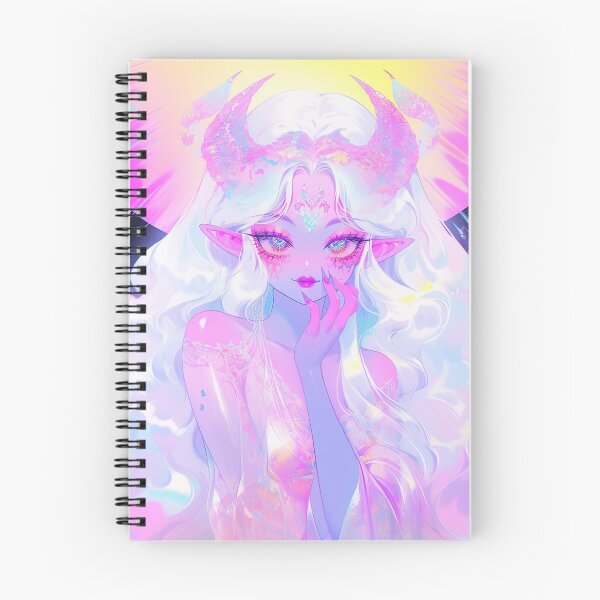 Item preview, Cute Bright Pink Winged Demon Anime Girl designed and sold by bubblegoth.