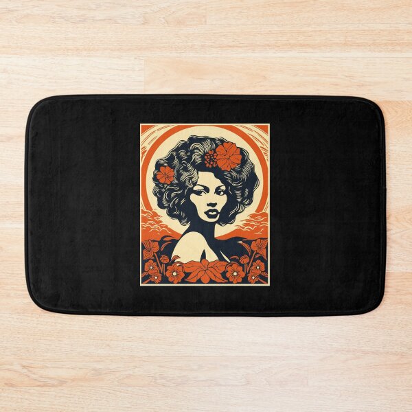 Item preview, Afro-Centric Beauty Amidst Blooms designed and sold by Isabella Martinez.