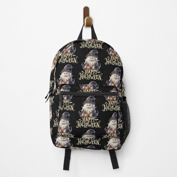 Item preview, Happy Halloween with our White Persian Witch Cat designed and sold by PomskysRus.