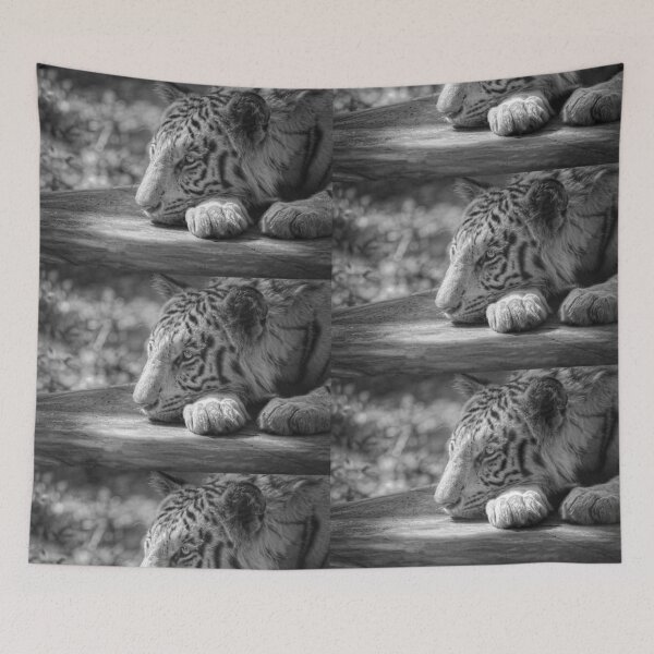 Item preview, Indian Tiger - Monochrome designed and sold by Neha  Gupta.