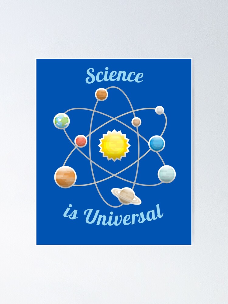 Póster «La ciencia es universal Sistema Solar Atom Ions» de jadespear