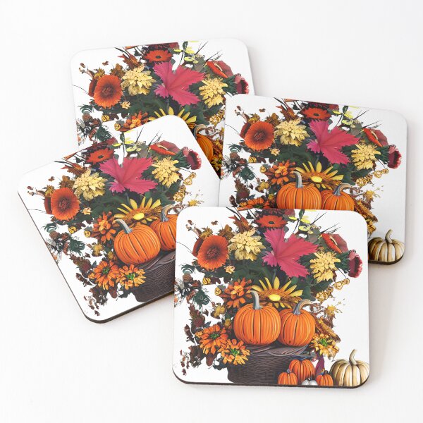 Item preview, Florals and Pumpkins designed and sold by Sunflwrconcepts and Designs.