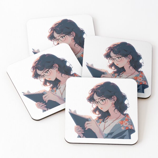 Item preview, Lofi girl the reader - Reading Cartoon Characters designed and sold by Ordinary Life Works.