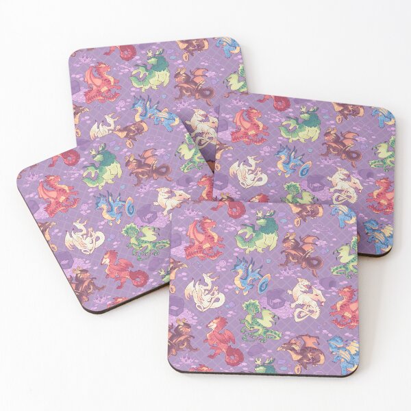Item preview, Chromatic dragons in purple designed and sold by Colordrilos.