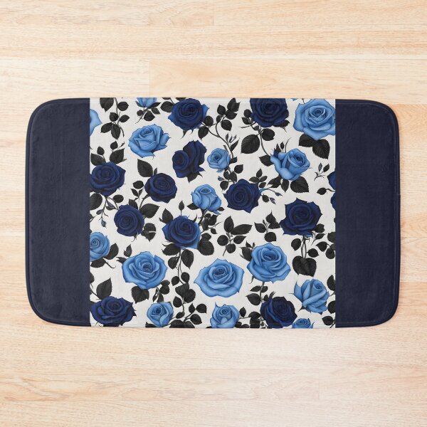 Item preview, Navy and baby blue roses designed and sold by lori189.