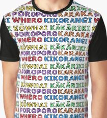 Te Reo Maori - Colours Graphic T-Shirt