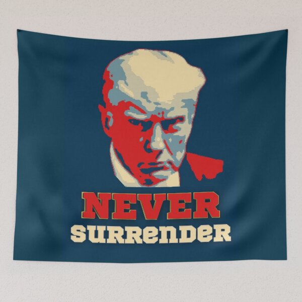 Item preview, Trump Mugshot Never Surrender designed and sold by Flirt-Teez.