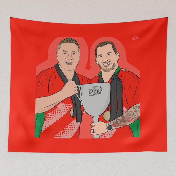 Item preview, Gerwyn Price & Jonny Clayton (Wales) designed and sold by Turnstile Sports.