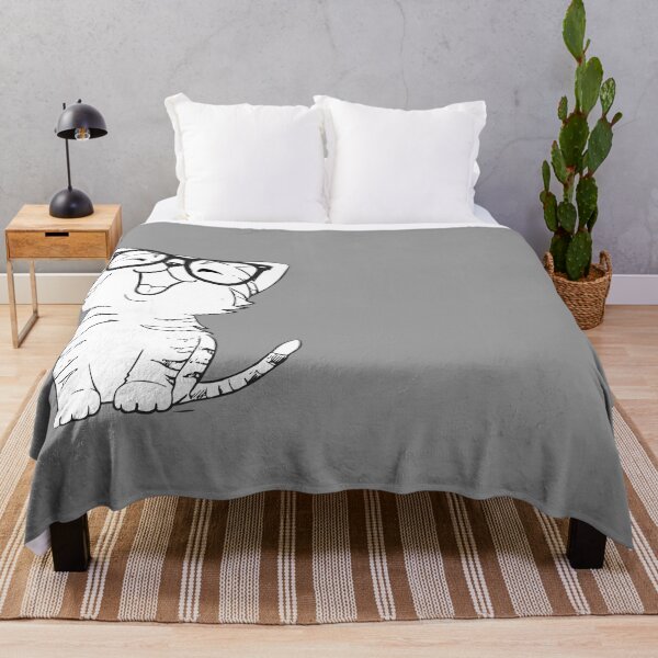 Item preview, Happy Cat with Glasses designed and sold by KGoPrintables.