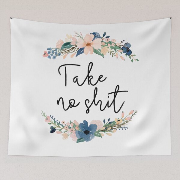 Item preview, Take No Sh*T Pastel Floral designed and sold by elysiancreative.