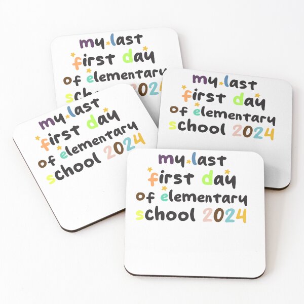 Item preview, funny my last first day of elementary school 2024 humour designed and sold by TownDesigns.