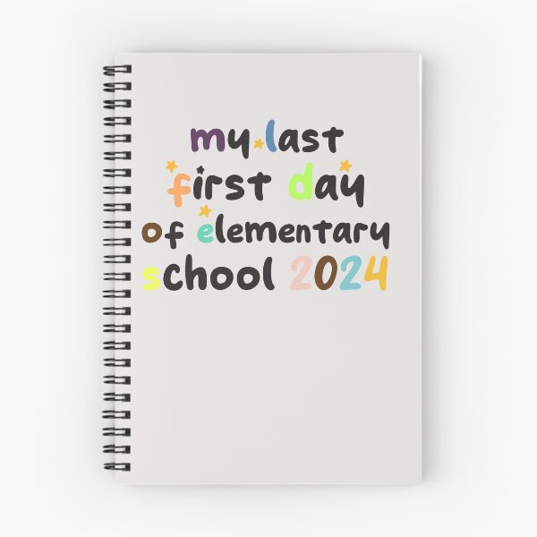 Item preview, funny my last first day of elementary school 2024 humour designed and sold by TownDesigns.
