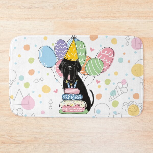 Item preview, Black Neapolitan Mastiff Neo Dog Birthday Party designed and sold by Lulupainting.