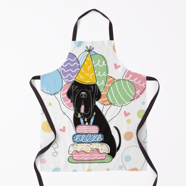 Item preview, Black Neapolitan Mastiff Neo Dog Birthday Party designed and sold by Lulupainting.