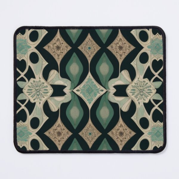 Artikelvorschau, Boho-Chic-Muster in Cyan entworfen und verkauft von Roxburylane.