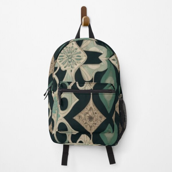 Artikelvorschau, Boho-Chic-Muster in Cyan entworfen und verkauft von Roxburylane.
