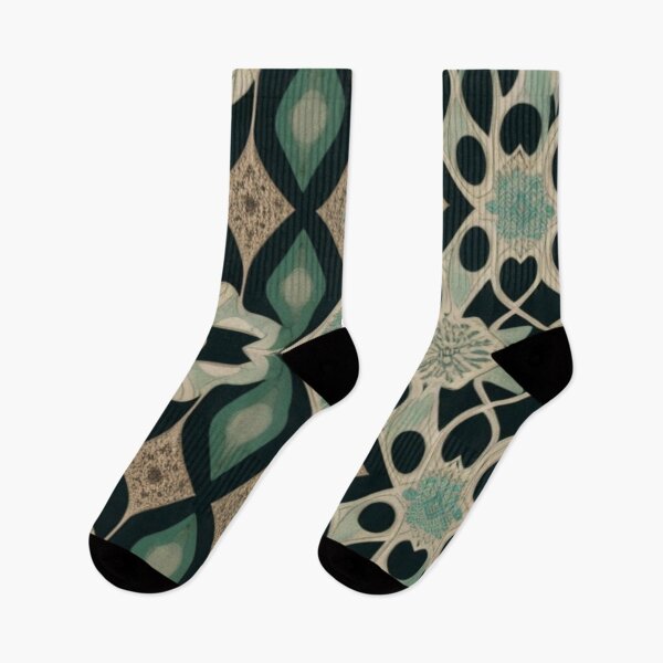 Artikelvorschau, Boho-Chic-Muster in Cyan entworfen und verkauft von Roxburylane.