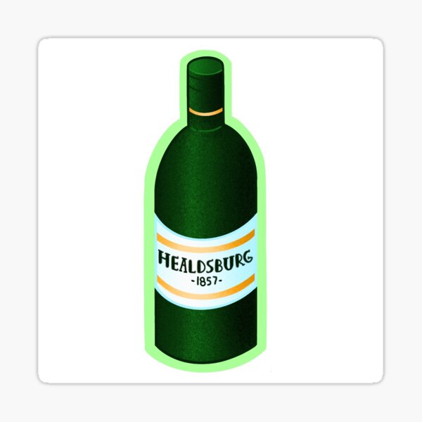 Artikel-Vorschau von Healdsburg Weinflasche, designt und verkauft von PearySmol.