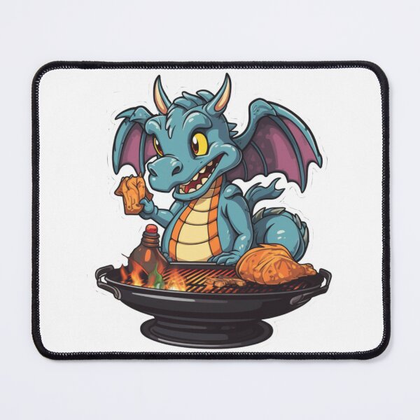 Item preview, Dragon BBQ (white background) designed and sold by Tabuku.
