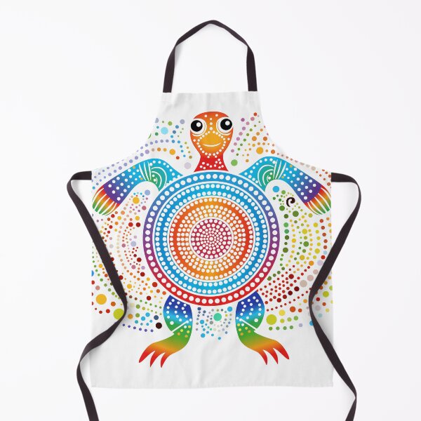 Item preview, Aboriginal Underwater Ocean Turtle Dot Art Work designed and sold by AboriginalAdorn.