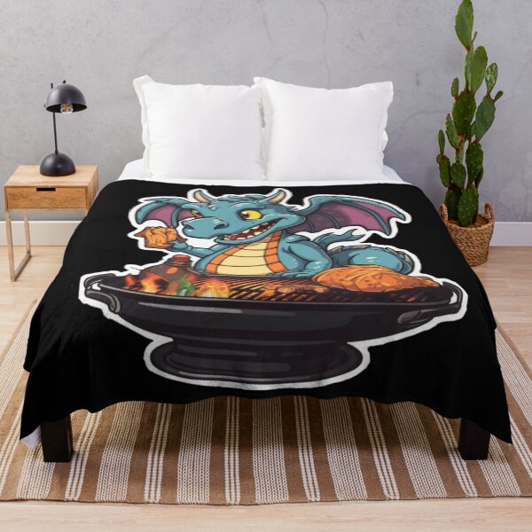 Item preview, Dragon BBQ (black background) designed and sold by Tabuku.
