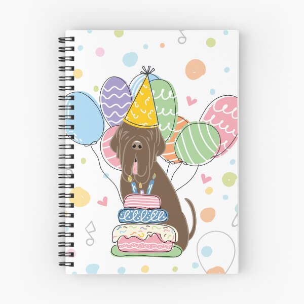 Item preview, Chocolate Neapolitan Mastiff Neo Dog Birthday Party designed and sold by Lulupainting.