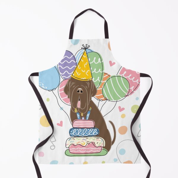 Item preview, Chocolate Neapolitan Mastiff Neo Dog Birthday Party designed and sold by Lulupainting.