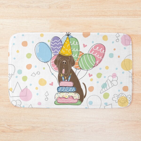 Item preview, Chocolate Neapolitan Mastiff Neo Dog Birthday Party designed and sold by Lulupainting.