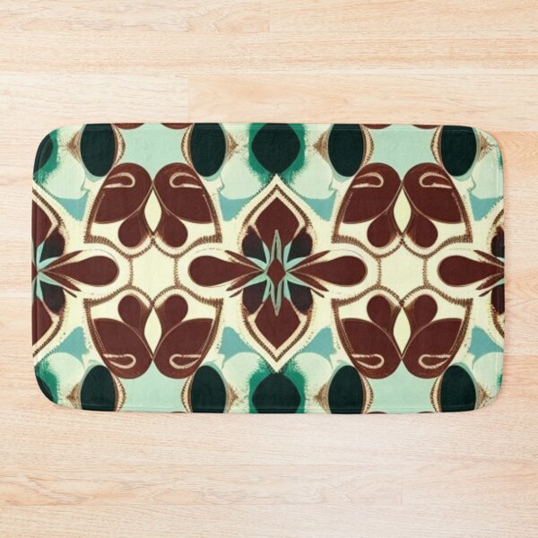 Item preview, Brown blue retro pattern  designed and sold by Roxburylane.