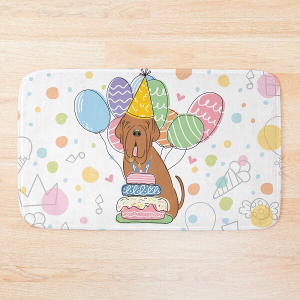 Item preview, Mahogany Red Neapolitan Mastiff Neo Dog Birthday Party designed and sold by Lulupainting.