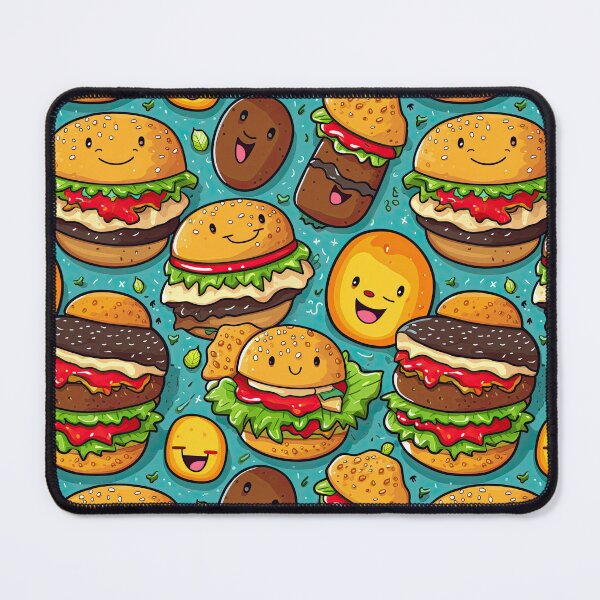 Item preview, cute hamberger seamless designed and sold by NatthyDesign.