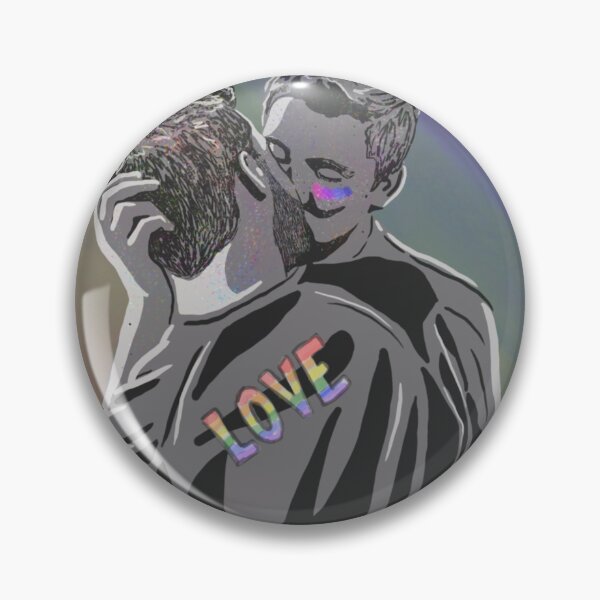 Item preview, Kiss at Pride Sticker designed and sold by LinneaHagenes1.