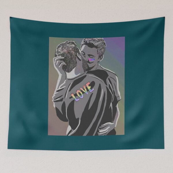 Item preview, Kiss at Pride Sticker designed and sold by LinneaHagenes1.