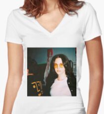 Lana Del Rey Women's Fitted V-Neck T-Shirt