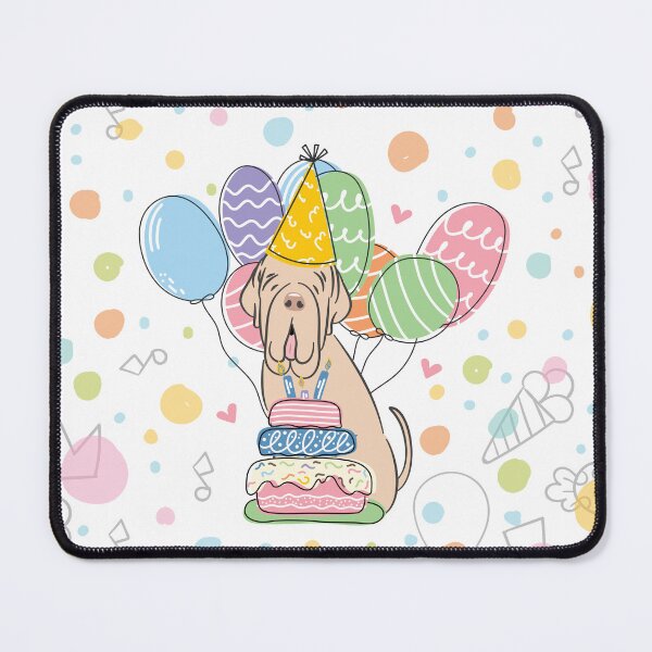 Item preview, Tawny Cream Neapolitan Mastiff Neo Dog Birthday Party designed and sold by Lulupainting.
