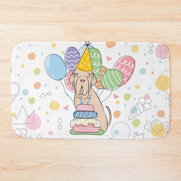 Item preview, Tawny Cream Neapolitan Mastiff Neo Dog Birthday Party designed and sold by Lulupainting.