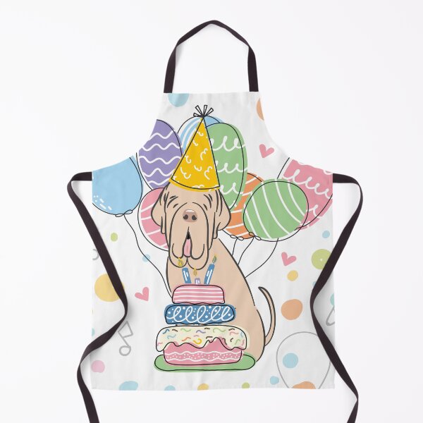 Item preview, Tawny Cream Neapolitan Mastiff Neo Dog Birthday Party designed and sold by Lulupainting.