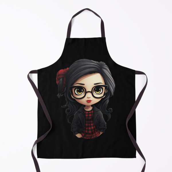 Item preview, Copy of Nerdy Goth Girl (blakc background) designed and sold by Tabuku.