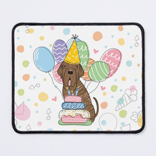 Item preview, Brindle Neapolitan Mastiff Neo Dog Birthday Party designed and sold by Lulupainting.