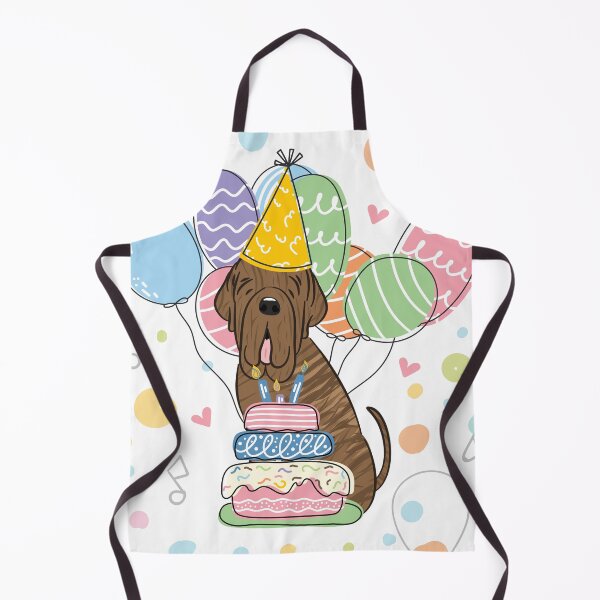 Item preview, Brindle Neapolitan Mastiff Neo Dog Birthday Party designed and sold by Lulupainting.