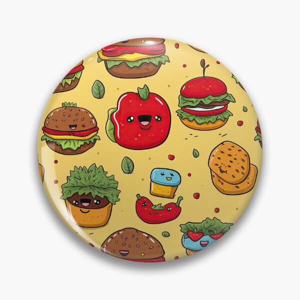Item preview, cute hamberger seamless designed and sold by NatthyDesign.