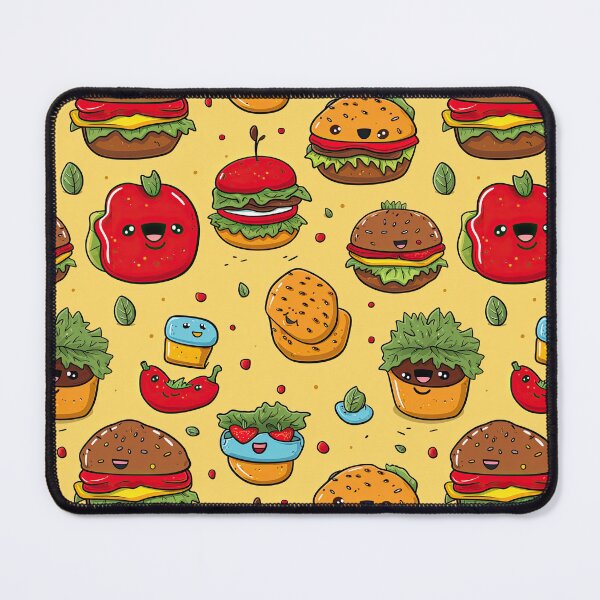 Item preview, cute hamberger seamless designed and sold by NatthyDesign.
