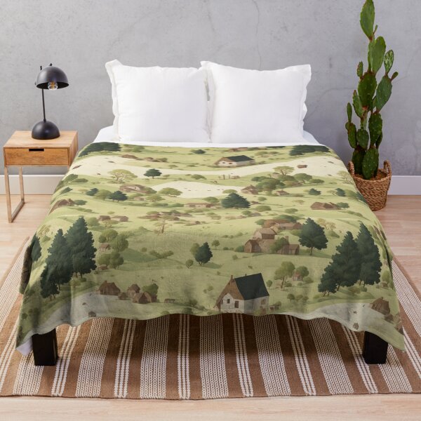 Item preview, Countryside pattern, rustic landscapes designed and sold by CoolPixels.