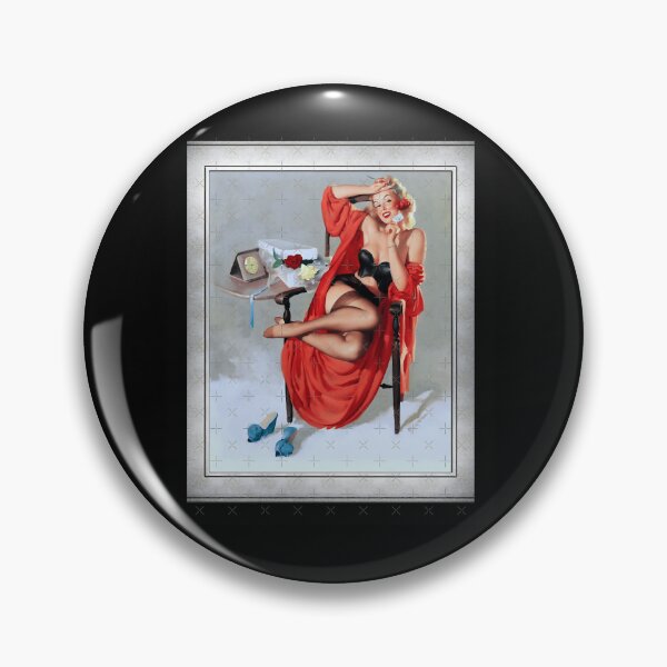 Item preview, A Bouquet Of Roses by Gil Elvgren Remastered Xzendor7 Old Masters Art Reproductions (1) designed and sold by HauteTrend.