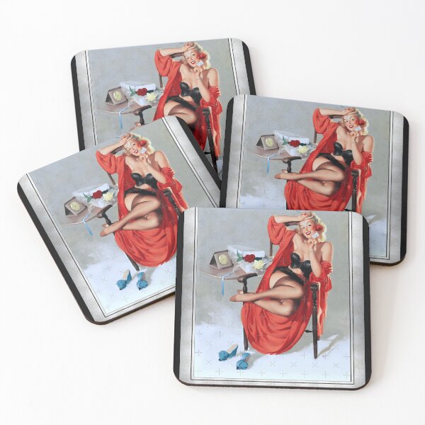 Item preview, A Bouquet Of Roses by Gil Elvgren Remastered Xzendor7 Old Masters Art Reproductions (1) designed and sold by HauteTrend.
